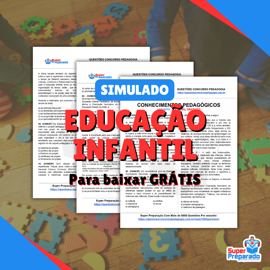 Educa O Infantil Simulado Para Concursos De Professor Quest Es