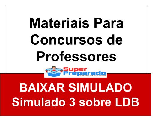 Simulado Concurso Professor - Simulado 3 Sobre LDB - Questões Concurso ...