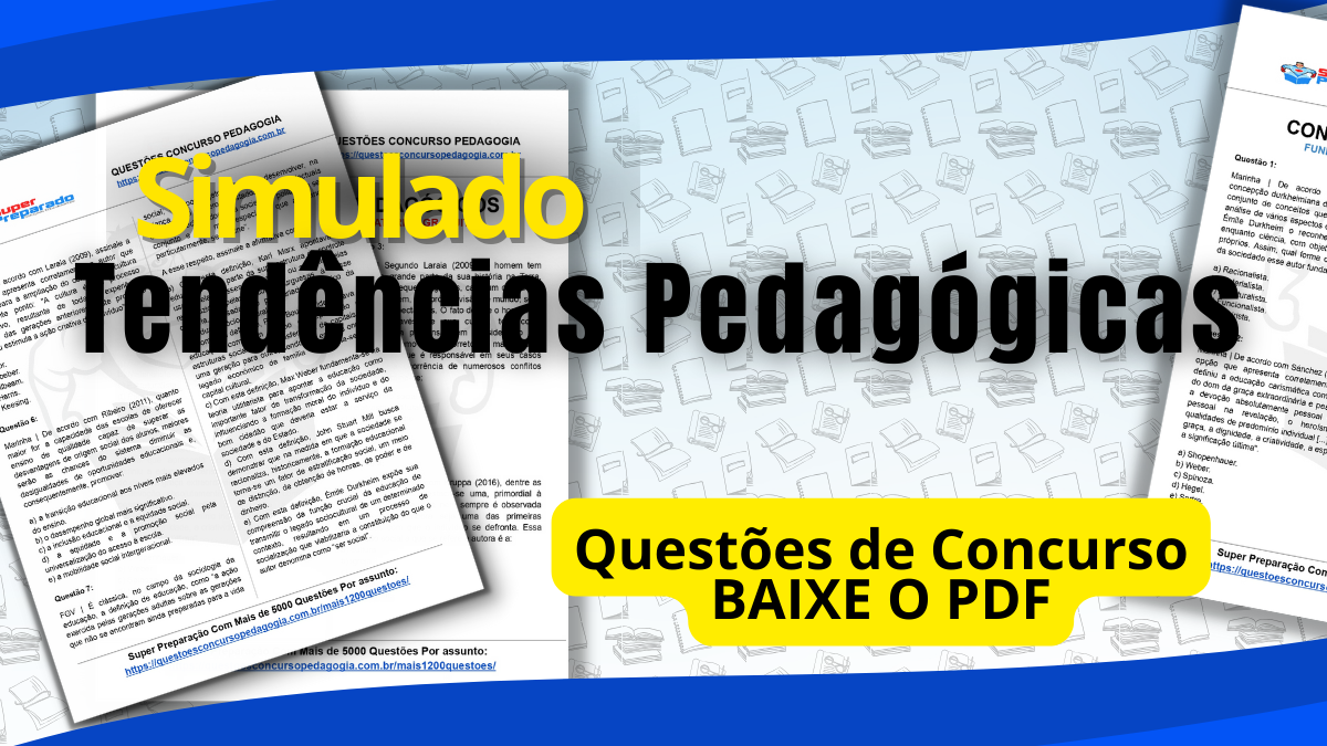 Baixe O Simulado Tendências Pedagógicas De Graça E Garanta Sua Vaga Dos ...